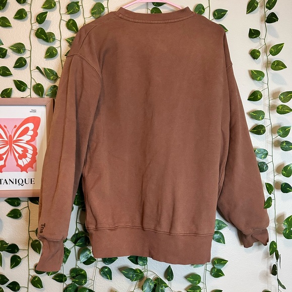 Brown Crewneck Sweatshirt TNA WOMENS small - Picture 4 of 4